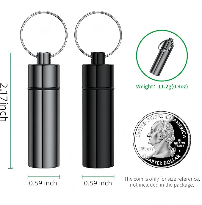 Travel spice jar with spoon, leak-proof with sealing ring, portable keychain spice box with adjustable spoon. Suitable for outdoor camping, picnics, and home kitchens. 2-pack.