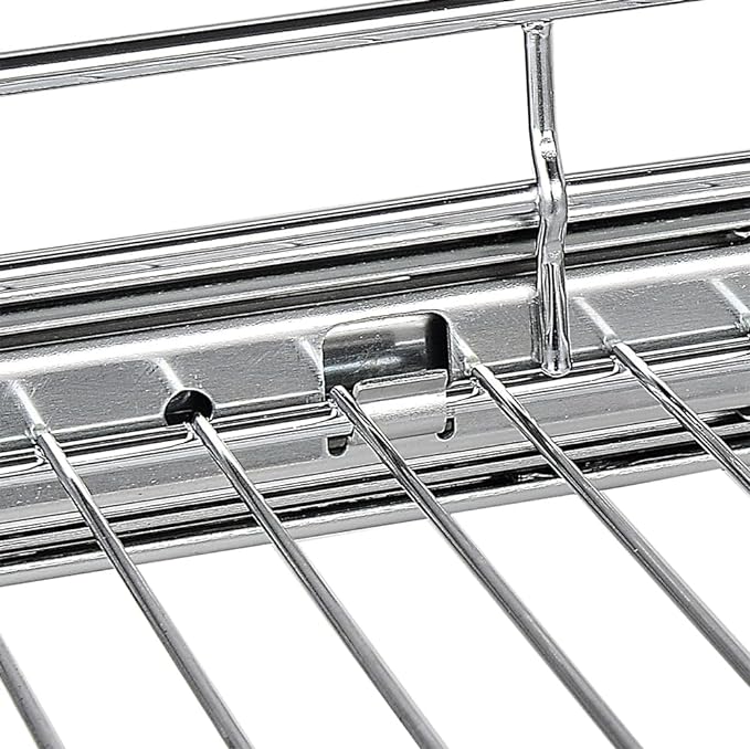 OCG Pull Out Cabinet Organizer (18" W x 21" D), Pull out Drawers, Cabinet Pull Out Shelves for Base Cabinet Organization in Kitchen Bathroom Pantry, Bottom Mount, Chrome Finish