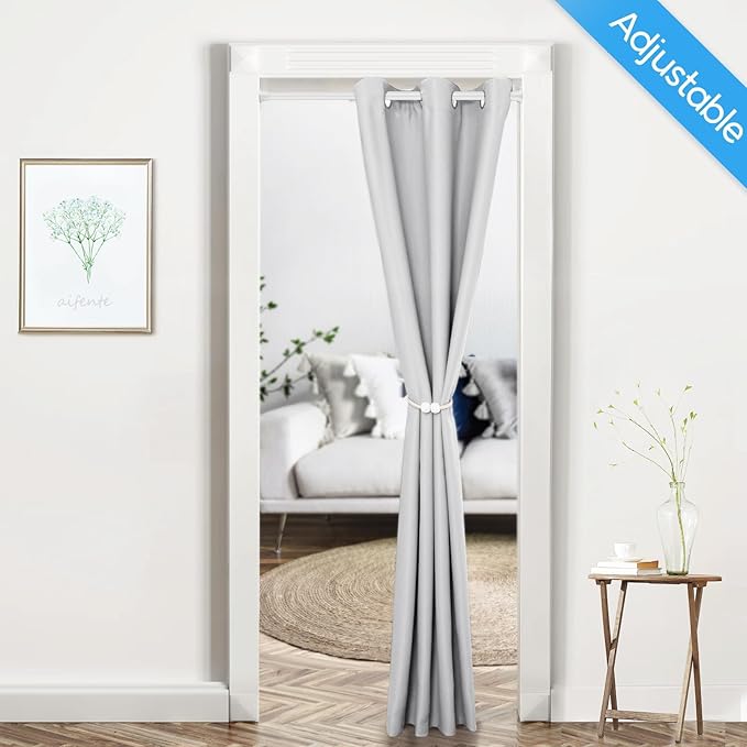 1pack Spring Tension Rods 18-36 Inch Adjustable White Small Tension Rod Extendable Short Curtain Rod Spring Loaded Curtain Rods Tension Rod for Closet,Kitchen