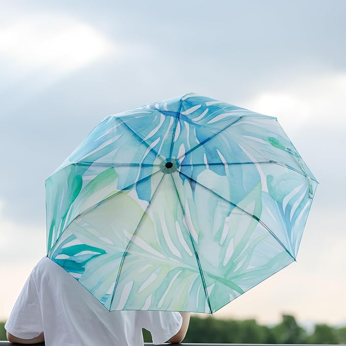 Mr. Pen- Windproof Travel Umbrella, Small Water-Resistant Automatic Folding Umbrella for Rain and Sun, Light, Compact and Portable for Women & Men, Fits Car & Backpack