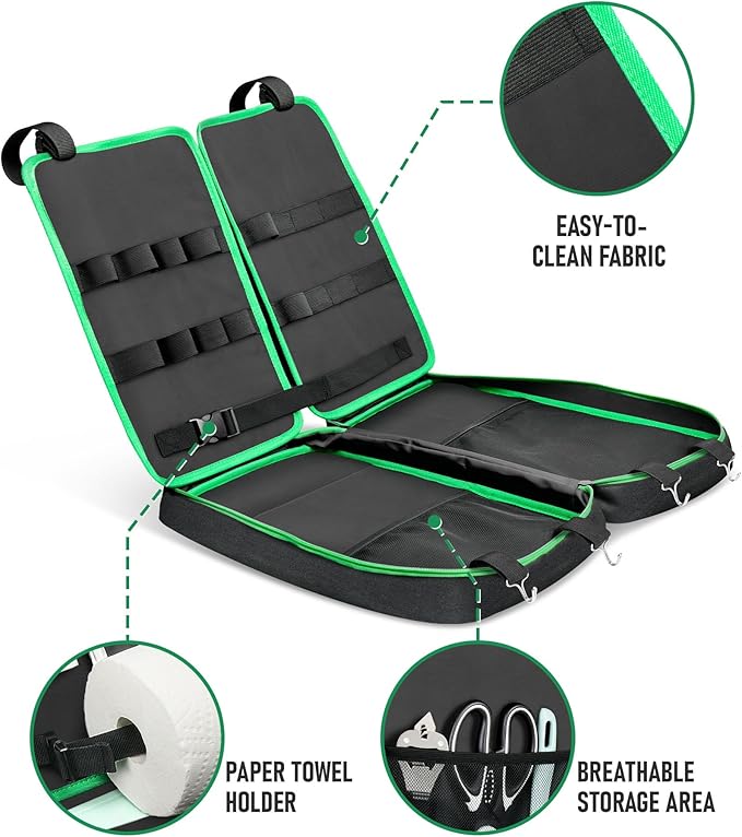 FANGSUN Camping Cooking Utensils, 16 PCS Portable Camping Kitchen Set with Grill Accessories, Camp Gifts for Men Dad, New Year‘s Presents for RV, Hiking, Picnic, Backpacking