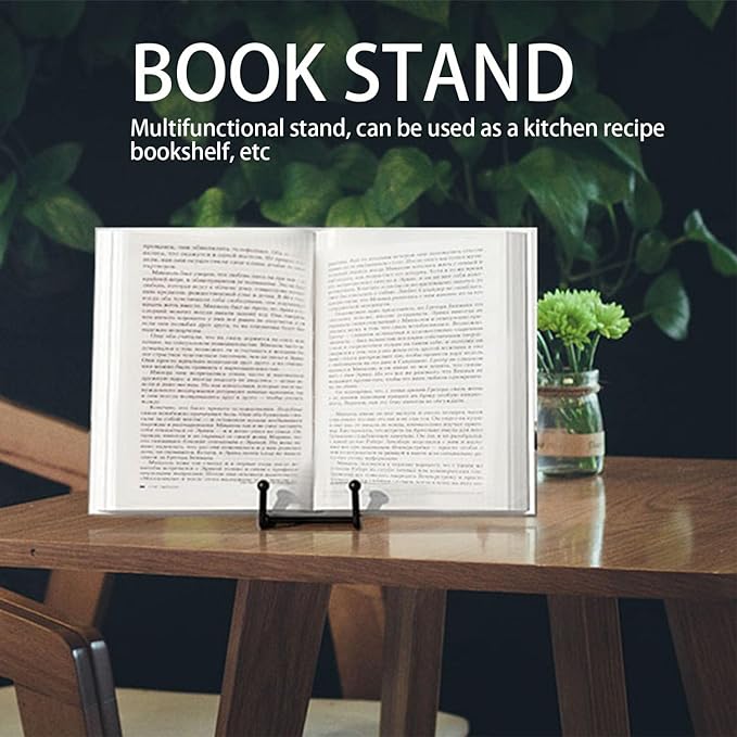 Hoewina Plate Stands for Display, Plate Holder Display Stands, Metal Frame holder stand for Book, Picture, Decorative Plate, Photo and Platter, Tabletop Art (8IN 5PCS-Gold)
