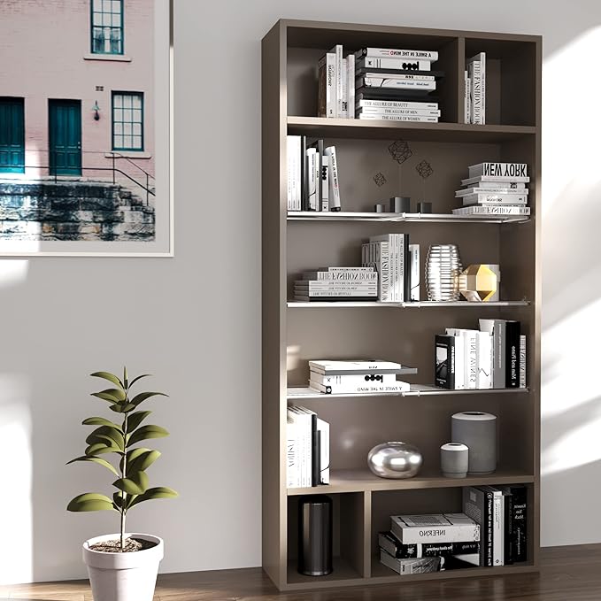 Expandable Closet Shelves Organizers, Adjustable Shelf for Cabinet Rack Storage Wardrobe Shelving for Closets Pantry Cupboard Kitchen Small 1 Pack