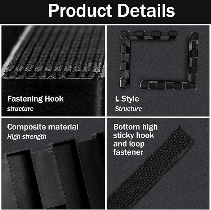 12 Pack Car Trunk Organizer Blocks for Back of SUV Multipurpose Car Storage Organizer Blocks Trunk Divider Available to Wool Carpet for Truck SUV Van Cargo