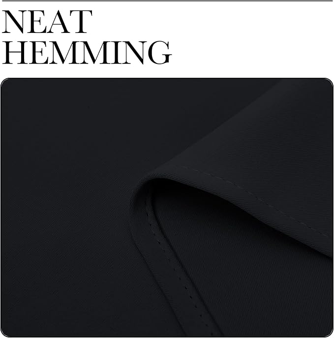 NICETOWN Black Blackout Curtain 78 inch Length, W55 x L78 Inch, 8 Grommets Top, 1 Piece, Thermal Insulated Modern Window Treatment Soundproof Drape Panel for Bedroom/Living Room
