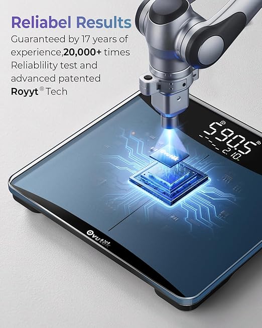 Ovutek 600lb Scale for Body Weight with Weight Trends, High Accurate Weight Scale with Extra-High Capacity Large Display, Premium Digital Scales for Body Weight, Family, Pet