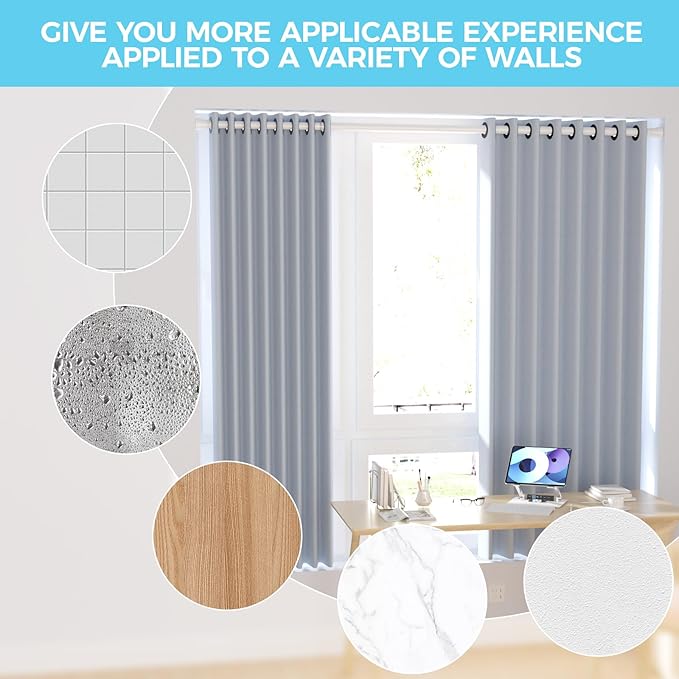 Shower Curtain Rod Spring Tension Rod 30 to 64 Inches 2PCS, Spring Tension Curtain Rod White Expandable for Window Wardrobe Doorway Kitchen