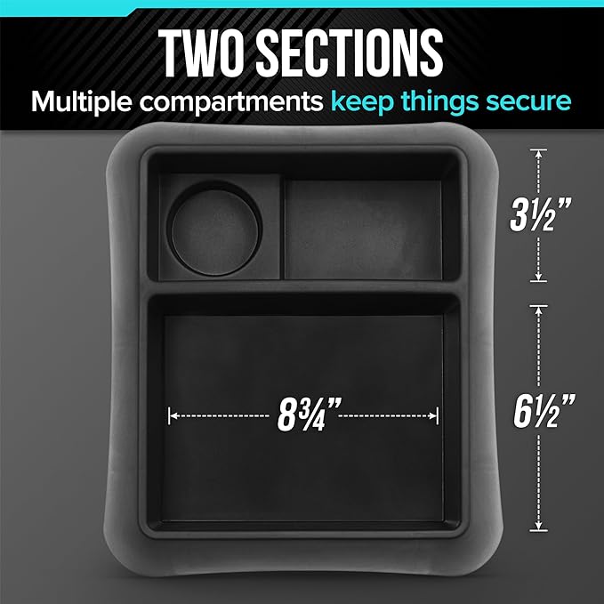 Moblorg Heavy Duty Storage Organizer for Vehicle Trunk, Garage, Under Sink Organizer, Recycled Plastic, Made in USA (Black)