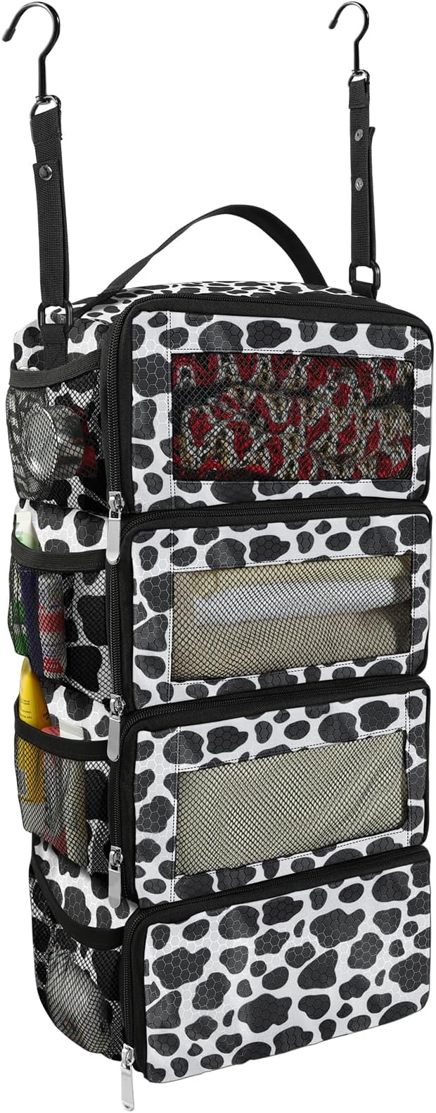 Olosar Suitcase Organizer, Travel Luggage Organizer Portable Hanging Travel Shelves Collapsible Hanging Packing Cubes for Carry on Suitcase
