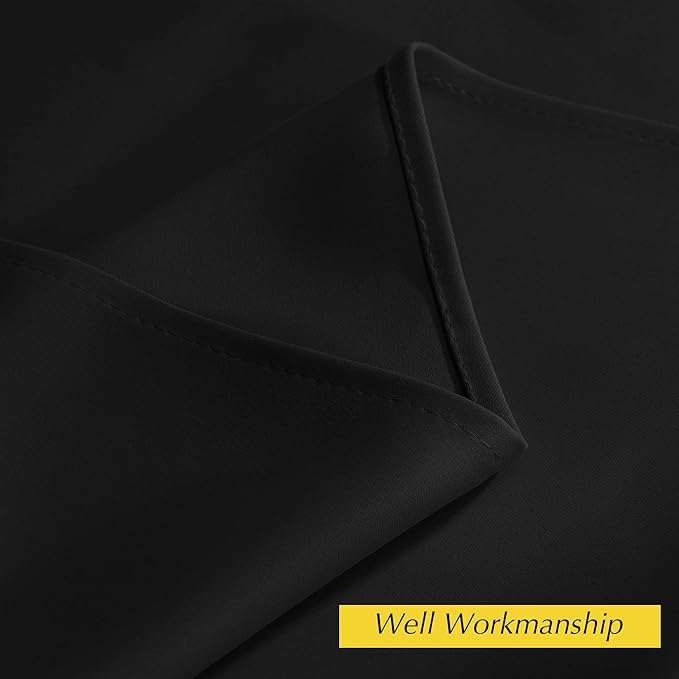 NICETOWN Door Curtain for Doorways, Blackout Privacy Doorway Curtains for Bedroom Closet Door, 80 inches Long Temporay Door Cover Portable Curtains for Hallway, 42 inches Wide, Black, 1 Panel
