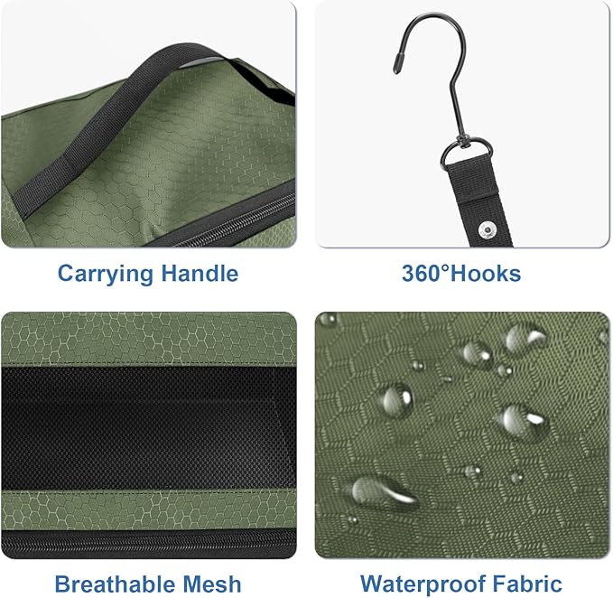 Olosar Suitcase Organizer, Travel Luggage Organizer Portable Hanging Travel Shelves Collapsible Hanging Packing Cubes for Carry on Suitcase