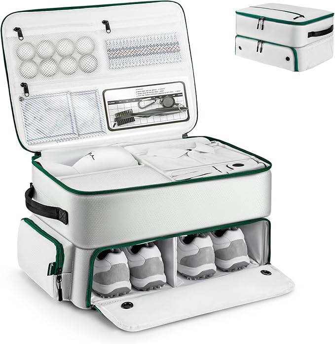 BRANTMAKER Golf Trunk Organizer, Golf Accessories for Men/Women to Storage Stuff and Gear, Cool Gifts for Golfers, Dad, Him/Her, Birthday or Father’s Day