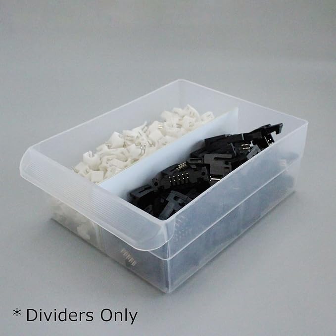 (12-Pack) Large Drawer Dividers compatible with Craft Cabinet and Hardware Storage Organizers, (Dividers Only)