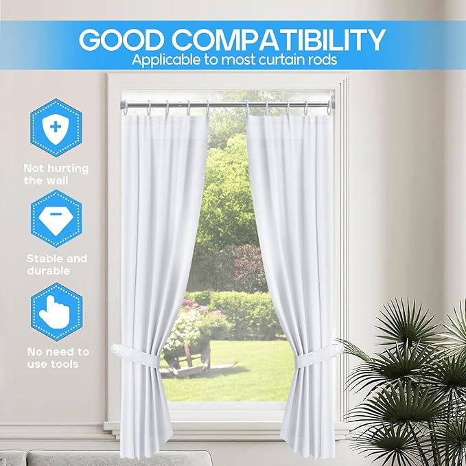 Tension Curtain Rod silver 1PCS Tension Rods for Windows 30 to 64 Inch Spring Curtain Rod Adjustable Tension Rod Tension Curtain Rod of Bathroom Window Curtain Rod Non Slip