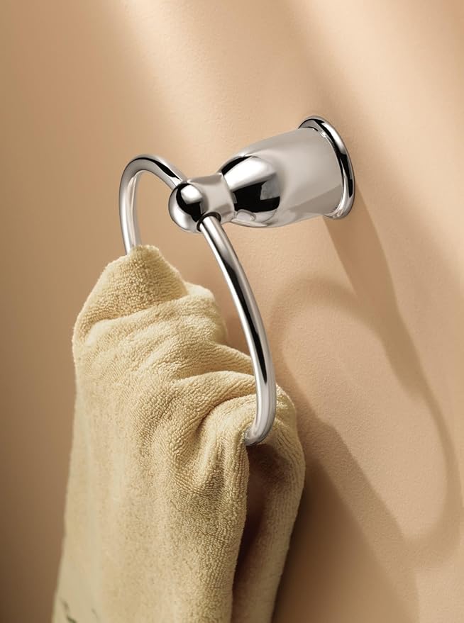 Moen YB8086CH Mason Hand-Towel Ring, Chrome (Pack of 2)