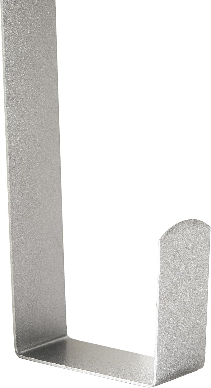 Wreath Hanger for Front Door, Slim Over The Door Hook, Easy to Use and Reusable Holiday Wreath Holder for Christmas, Thanksgiving, Halloween and Daily Décor(15" Silver, 1)