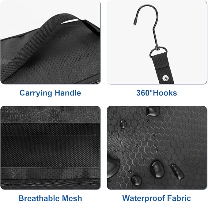Olosar Suitcase Organizer, Travel Luggage Organizer Portable Hanging Travel Shelves Collapsible Hanging Packing Cubes for Carry on Suitcase