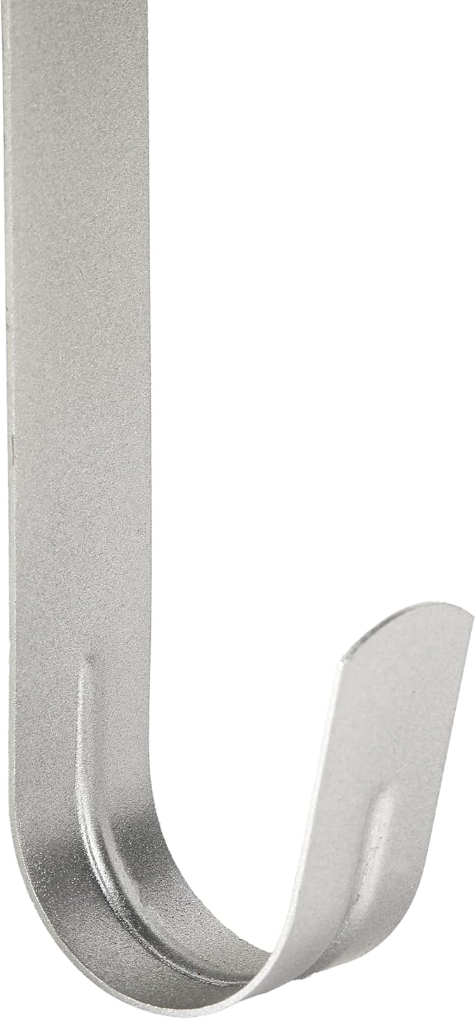 Wreath Hanger for Front Door, Slim Over The Door Hook, Easy to Use and Reusable Holiday Wreath Holder for Christmas, Thanksgiving, Halloween and Daily Décor (12" Silver, 1)