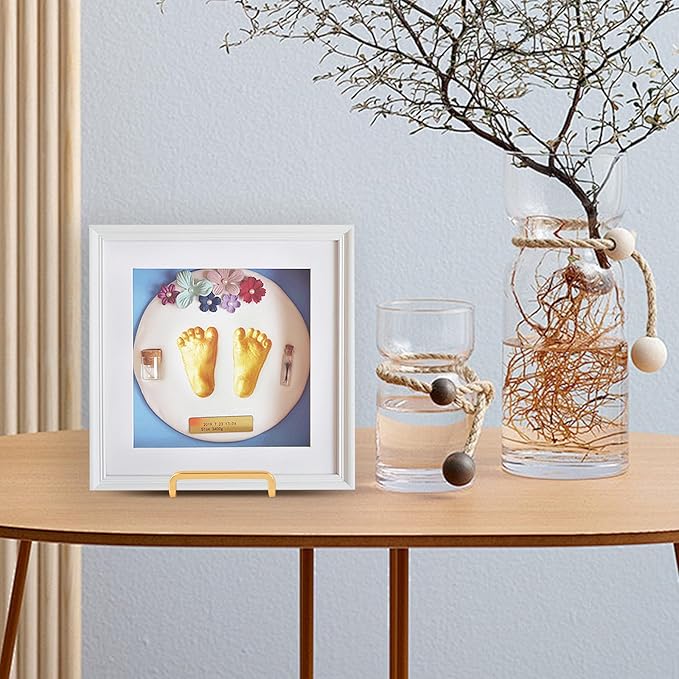 Plate Holder Easel Display Stand - 4.5 inch Metal Plate Stands for Display - Tabletop Picture Stand - Gold Iron Easels for Display Pictures | Photo Frames | Book | Decorative Plates | Plaque - 1 Pack
