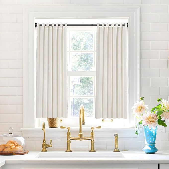 1 Pack Black Shower Curtain Rod 16 To 26 Inch Tension Shower Rod For Bathroom 7/8" Adjustable Spring Curtain Rod No Drilling Spring Rod Black Tension Curtain Rods for Windows Doorway Closet