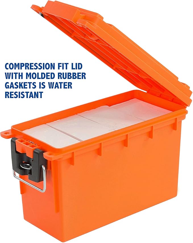 Sheffield 12680 Marine Storage Box, Dry Box Made in USA, Waterproof Container for Boat and Dock Gear, Small Parts Organizer with Latch, Stackable