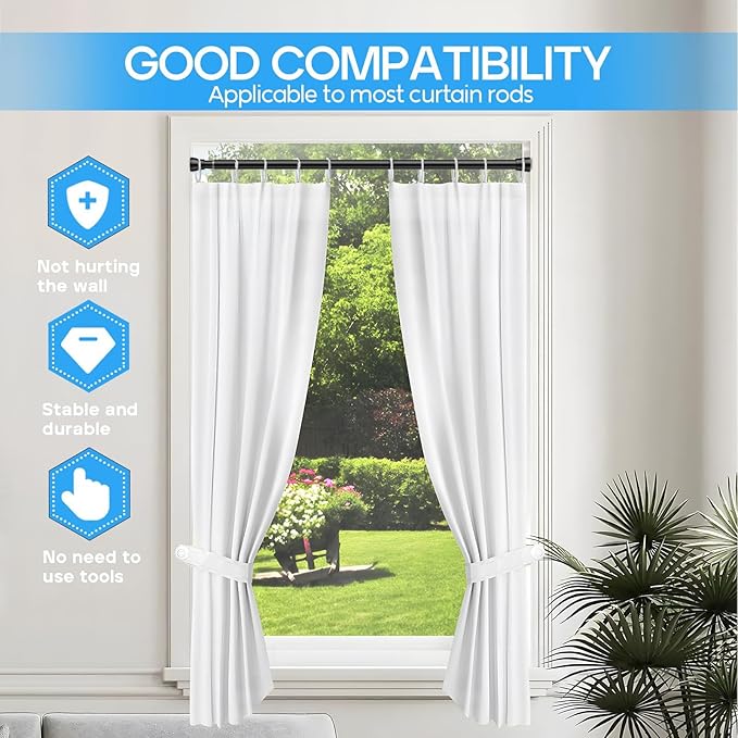 1 Pack Spring Tension Rods 18-26 Inches, 7/8 Inch Diameter Black No Drill Spring Loaded Adjustable Extendable, Small Short Tension Curtain Rod for Windows Kitchen Doorway Closet Cupboard
