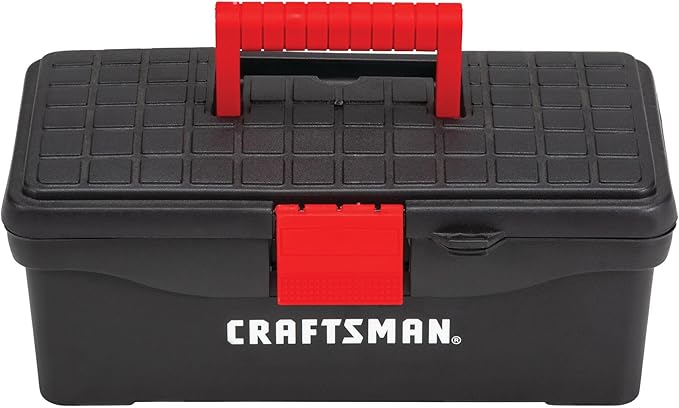 CRAFTSMAN Tool Box, Lockable, 13 in., Red/Black (CMST13004)