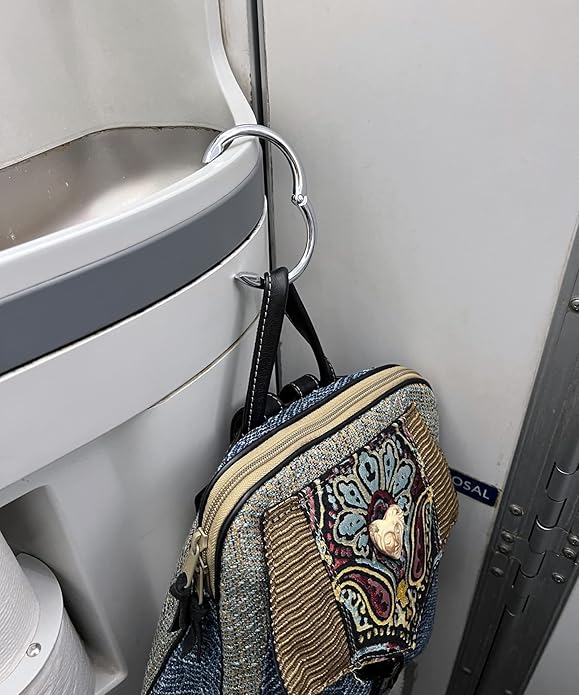 Clipa Bag Hanger - The Ring that Opens Into a Hook, Closes Automatically | Hangs Almost Anywhere in Just 1/2" of Space | Holds 33 lbs Yet Weighs Only 1.6 oz | 8 Styles | 3 yr Warranty
