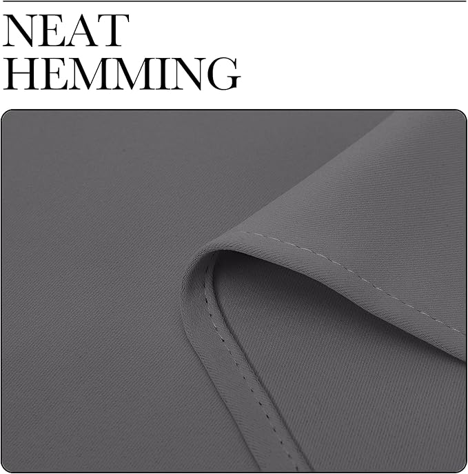 NICETOWN Blackout Curtain Blind for Bedroom, Single Panel, W42 x L54 inches, Grey/Gray, Thermal Insulated Grommet Blackout Room Darkening Drape/Drapery