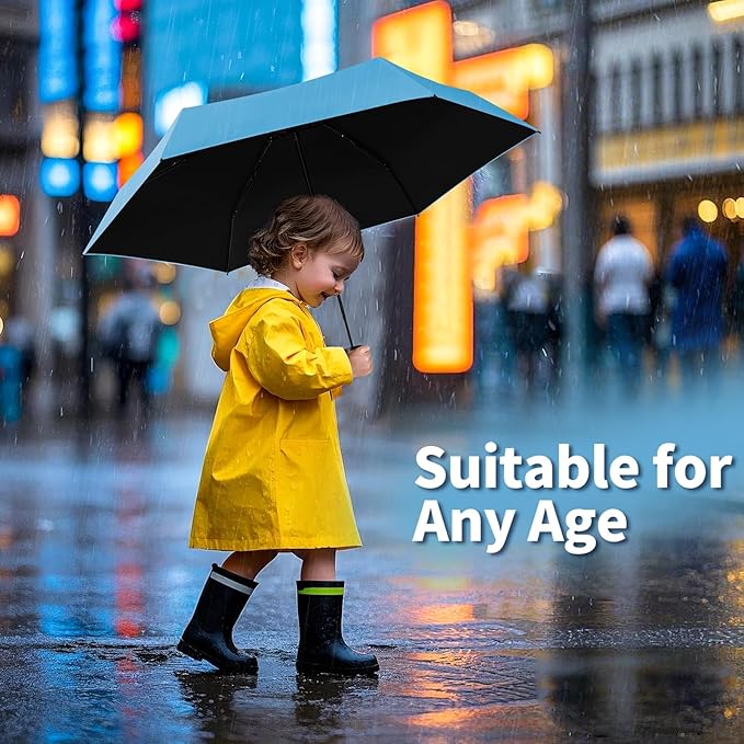 Yoobure Small Mini Umbrella with Case Light Compact Design Perfect for Travel Lightweight Portable Parasol Outdoor Sun&Rain Umbrellas