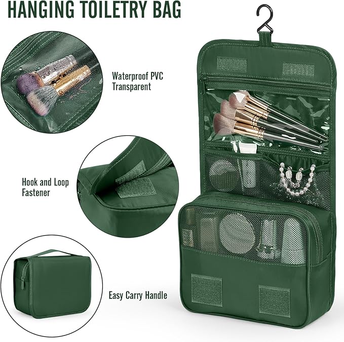Veken 8 Set Packing Cubes for Travel Essentials, Suitcase Organizer Bags in 4 Sizes, Carry-On Luggage Accessories with Large Laundry & Shoes Bag, Must-Have for Airplane, Road Trip & Camping