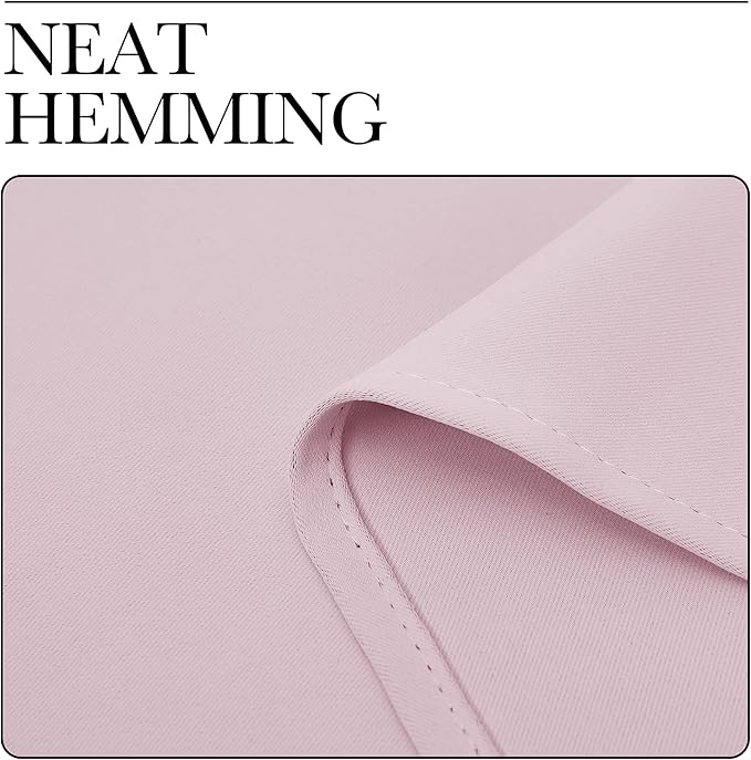 NICETOWN Blackout Curtain Blind for Bedroom, Single Panel, W34 x L72 inches, Baby Pink, Thermal Insulated Grommet Blackout Room Darkening Drape/Drapery