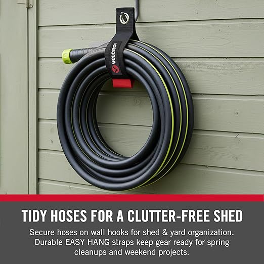 VELCRO Assorted Sizes, Small, Medium, Large Easy Hang Extension Cord Strap Hook and Loop, Bundling with Grommet (3-Pack) VEL-30750-USA