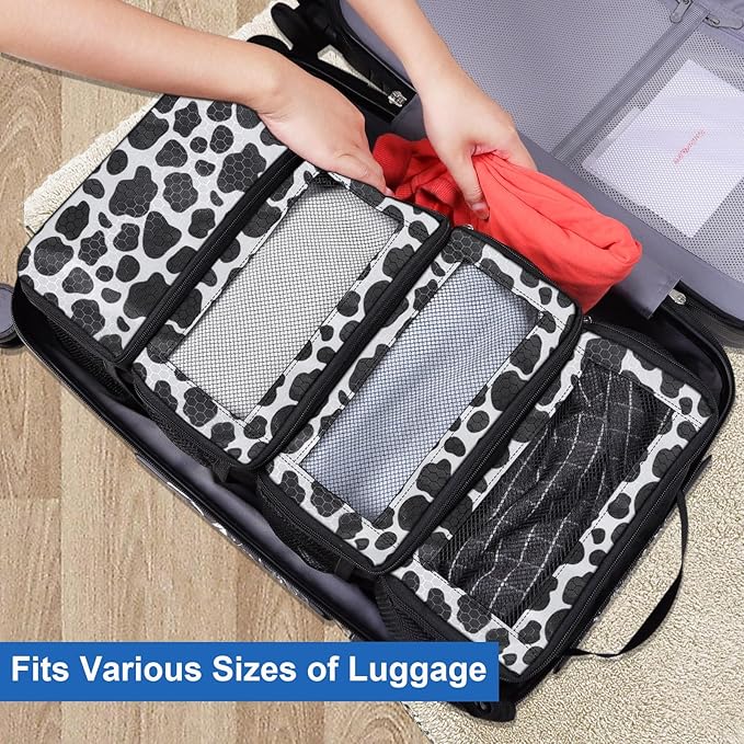 Olosar Suitcase Organizer, Travel Luggage Organizer Portable Hanging Travel Shelves Collapsible Hanging Packing Cubes for Carry on Suitcase