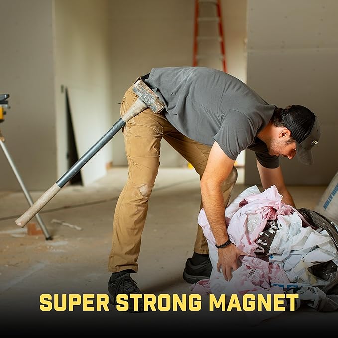 MagMaster | Magnetic Tool Holder - Strong Clip-On Belt Magnet Holster for Screws, Nails, Hammer, Sockets, Pliers, Screw Driver, Trowel, Drill Bit, Wrench, or Any Magnetic Tools and Hardware