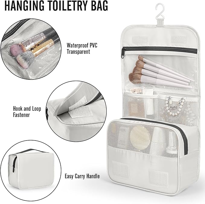 Veken 8 Set Packing Cubes for Travel Essentials, Suitcase Organizer Bags in 4 Sizes, Carry-On Luggage Accessories with Large Laundry & Shoes Bag, Must-Have for Airplane, Road Trip & Camping
