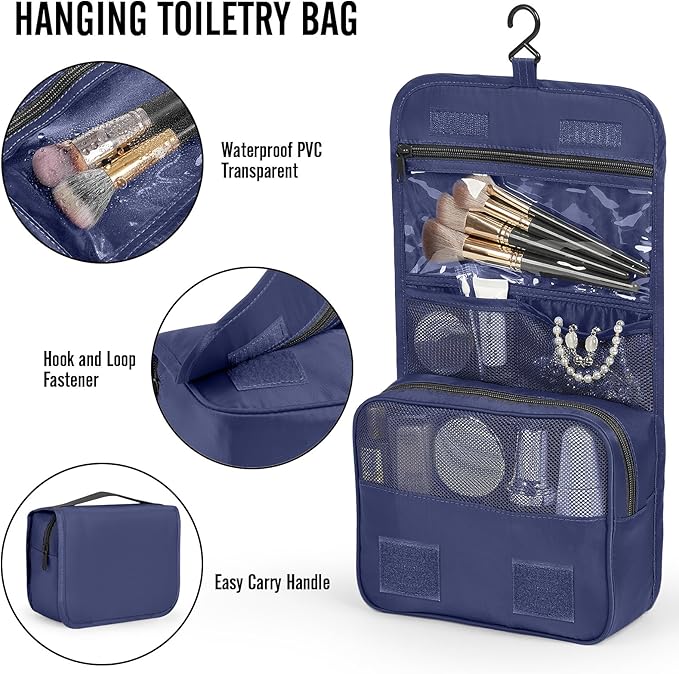 Veken 8 Set Packing Cubes for Travel Essentials, Suitcase Organizer Bags in 4 Sizes, Carry-On Luggage Accessories with Large Laundry & Shoes Bag, Must-Have for Airplane, Road Trip & Camping