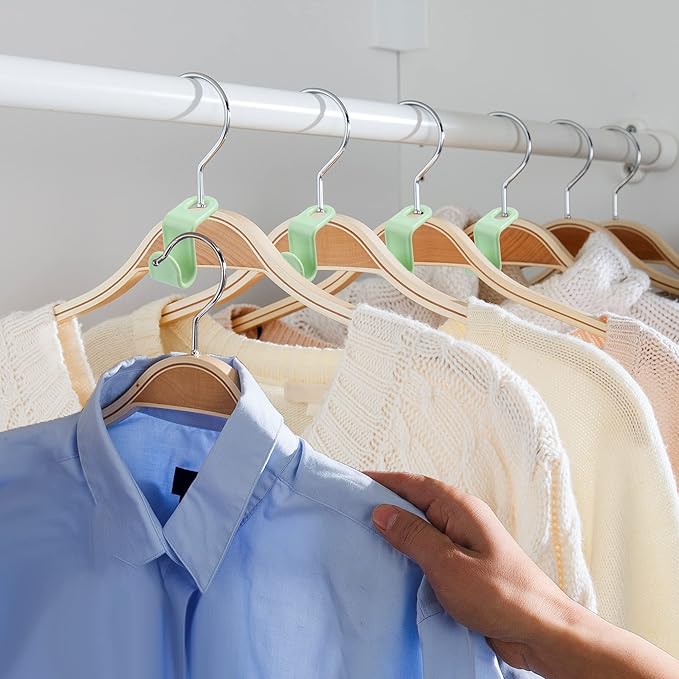 100PCS Clothes Hanger Connector Hooks,Hangers Organizer Smart Closet Space Saver Pack for Closet Space Savers and Organizer Closets(Colorful)