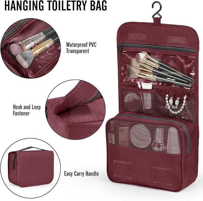 Veken 8 Set Packing Cubes for Travel Essentials, Gifts for women, Suitcase Organizer Bags in 4 Sizes, Carry-On Luggage Accessories with Large Laundry & Shoes Bag, Must-Have for Airplane