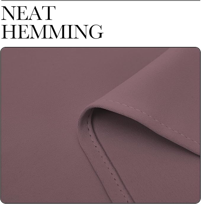 NICETOWN Blackout Curtain Blind for Bedroom, Single Panel, W42 x L54 inches, Dry Rose, Thermal Insulated Grommet Blackout Room Darkening Drape/Drapery