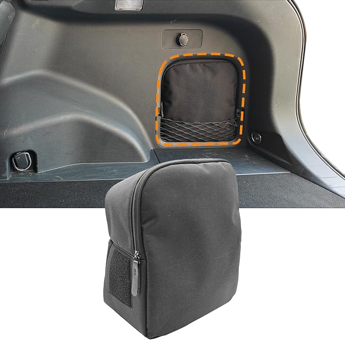 Trunk Upgrade, Trunk Organizer Pocket Bag, Trunk Cubby Storage bag,Cargo side pocket For Toyota Rav4 2025 2024 2023 2022 2021 2020 2019 Black, 1 pc without Backpack Function