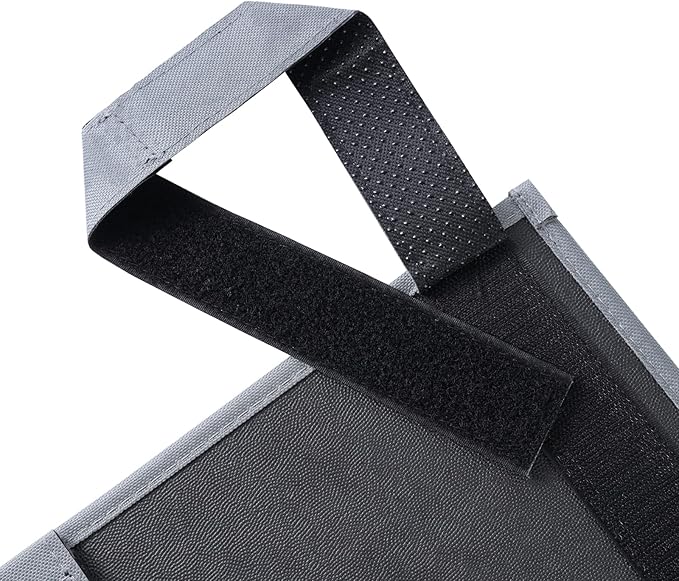 Zafit Hanging Bedside Caddy, Bedside Storage Organizer for Magazine, Phone, Remote control (Classic 4 Pockets-Grey)