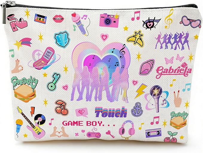 Katsyee Merch Inspired Kpop Makeup Bag for Women Merchandise Gifts for K-Pop Lovers