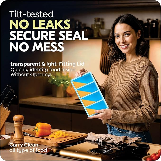 1 cup Silicone Freezer Trays with Lids, Soup Freezer Container molds, Easily prepare portioned meals, Great for storing soups, leftovers, sauces and other dishes, Oven & Dishwasher -Safe – 2 Pack