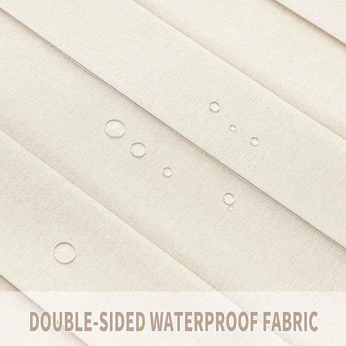 Vatge Closet Curtain for Open Closet, Folding Accordion Door Curtains for Closets Without Door, Privacy Curtain for Doorway, 1 Panel with Tieback, W39 x L78, Butter Cream