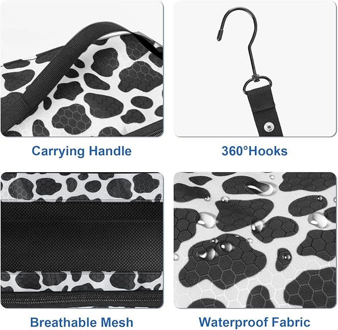 Olosar Suitcase Organizer, Travel Luggage Organizer Portable Hanging Travel Shelves Collapsible Hanging Packing Cubes for Carry on Suitcase