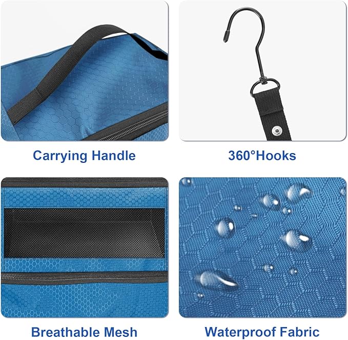 Olosar Suitcase Organizer, Travel Luggage Organizer Portable Hanging Travel Shelves Collapsible Hanging Packing Cubes for Carry on Suitcase
