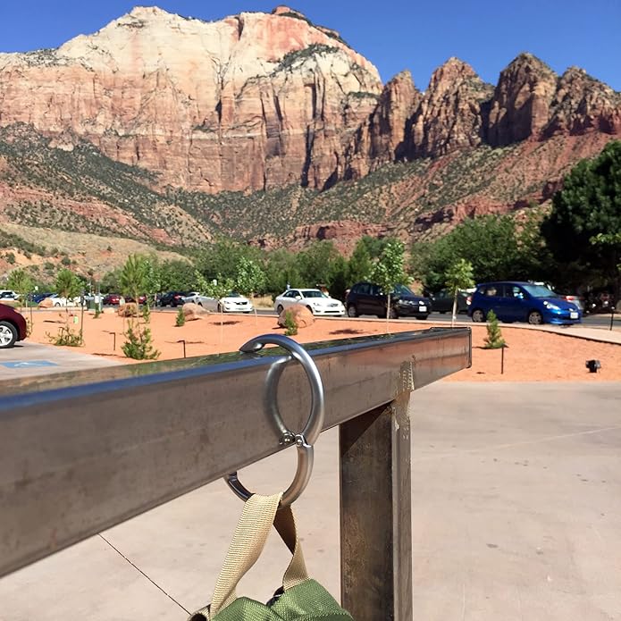 Clipa Bag Hanger - The Ring that Opens Into a Hook, Closes Automatically | Hangs Almost Anywhere in Just 1/2" of Space | Holds 33 lbs Yet Weighs Only 1.6 oz | 8 Styles | 3 yr Warranty