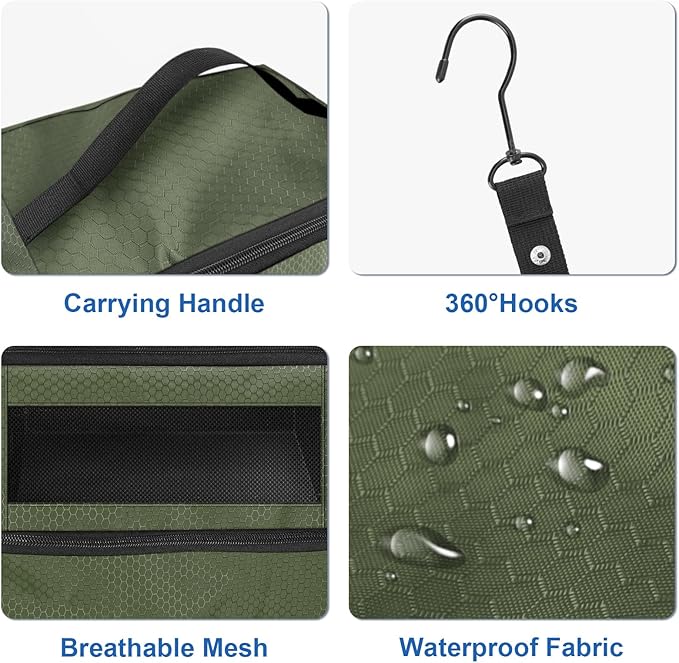 Olosar Suitcase Organizer, Travel Luggage Organizer Portable Hanging Travel Shelves Collapsible Hanging Packing Cubes for Carry on Suitcase