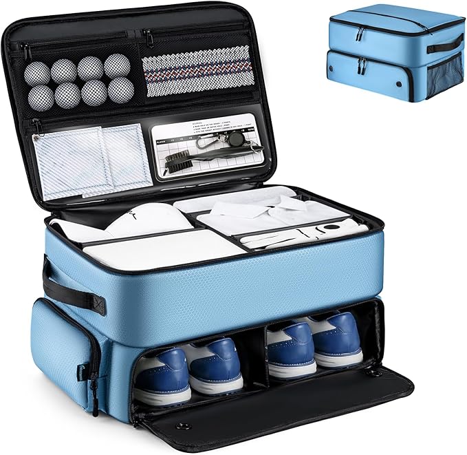 BRANTMAKER Golf Trunk Organizer, Golf Accessories for Men/Women to Storage Stuff and Gear, Cool Gifts for Golfers, Dad, Him/Her, Birthday or Father’s Day